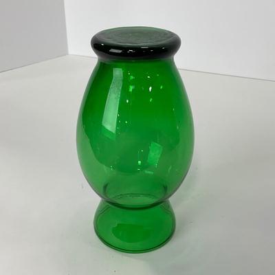 -70- GLASSWARE | Anchor Hocking Glass Co. | Forest Green Vases