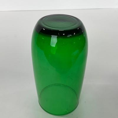 -71- GLASSWARE | Anchor Hocking Glass Co. | Forest Green Pitcher & Glass