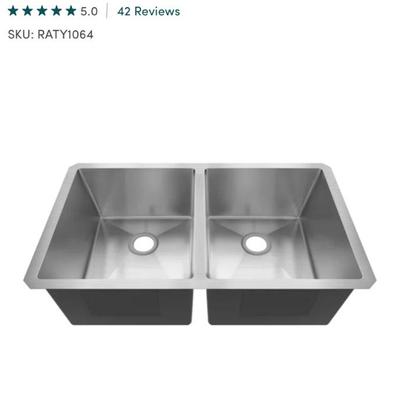 32â€w Undermount Double Sink NEW IN BOX