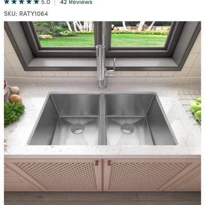 32â€w Undermount Double Sink NEW IN BOX