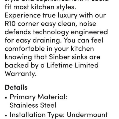 32â€w Undermount Double Sink NEW IN BOX