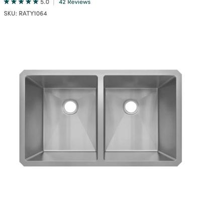 32â€w Undermount Double Sink NEW IN BOX