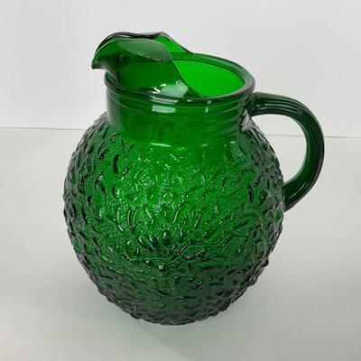 -72- GLASSWARE | Anchor Hocking â€œMilano Texturedâ€ Glass Co. | Pitcher