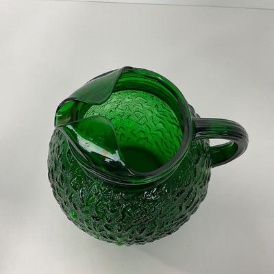 -72- GLASSWARE | Anchor Hocking â€œMilano Texturedâ€ Glass Co. | Pitcher