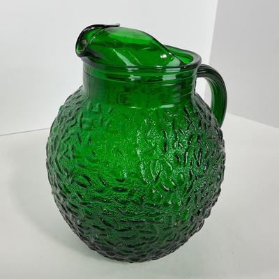 -72- GLASSWARE | Anchor Hocking â€œMilano Texturedâ€ Glass Co. | Pitcher