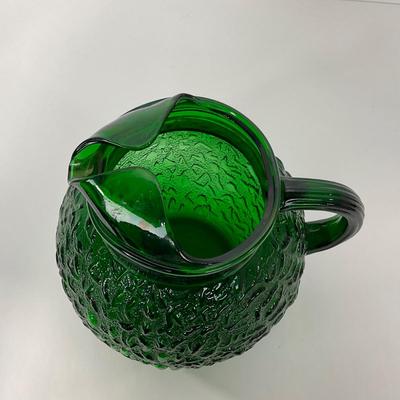 -72- GLASSWARE | Anchor Hocking â€œMilano Texturedâ€ Glass Co. | Pitcher