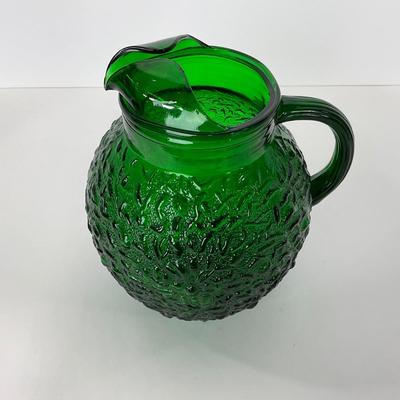 -72- GLASSWARE | Anchor Hocking â€œMilano Texturedâ€ Glass Co. | Pitcher