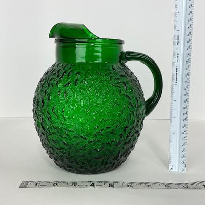 -72- GLASSWARE | Anchor Hocking â€œMilano Texturedâ€ Glass Co. | Pitcher