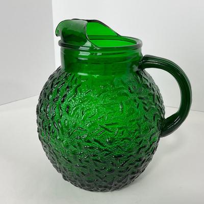 -72- GLASSWARE | Anchor Hocking â€œMilano Texturedâ€ Glass Co. | Pitcher
