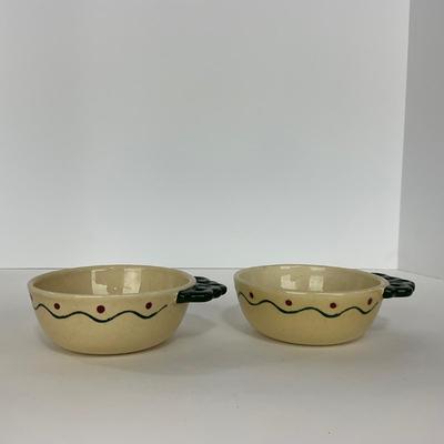 -73- DISHES | Rooster Metlox Poppytrail California Pottery | Soup Bowls