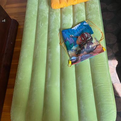 Intex Kid’s Blow Up Mattress with Blow Up Pillow and Storage Pouch