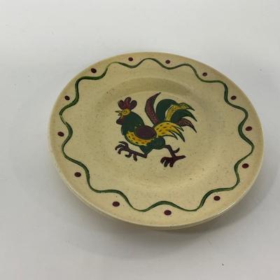 -74- DISHES | Rooster Metlox Poppytrail California Pottery | Small Plates