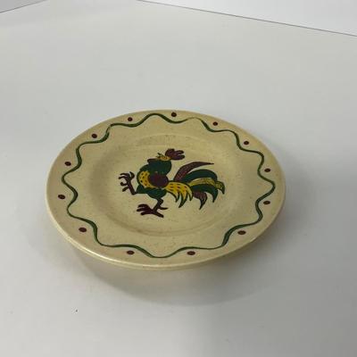 -74- DISHES | Rooster Metlox Poppytrail California Pottery | Small Plates