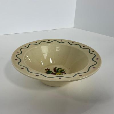 -75- DISHES | Rooster Metlox Poppytrail California Pottery | Cereal Bowls