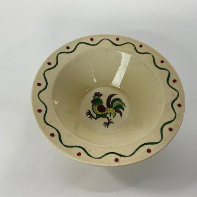 -75- DISHES | Rooster Metlox Poppytrail California Pottery | Cereal Bowls