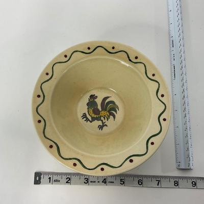 -75- DISHES | Rooster Metlox Poppytrail California Pottery | Cereal Bowls
