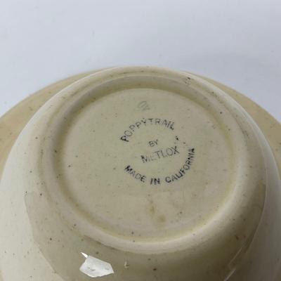 -75- DISHES | Rooster Metlox Poppytrail California Pottery | Cereal Bowls