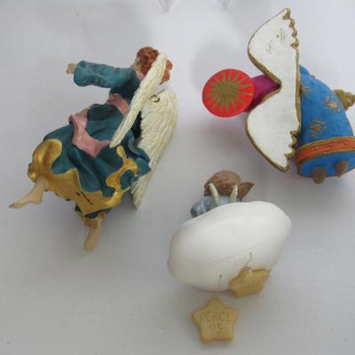 Lot of 3 Older Hallmark Christmas Ornaments in Boxes