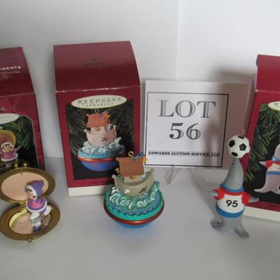 Lot 57:  Hallmark Keepsake Christmas Ornament Lot of 3