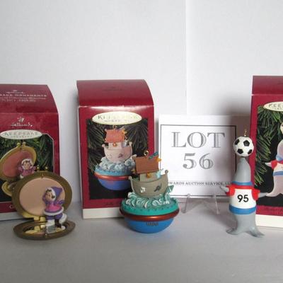 Lot 57:  Hallmark Keepsake Christmas Ornament Lot of 3