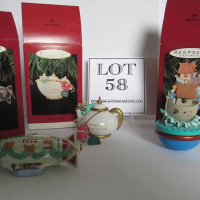 Lot of 3 Older Hallmark Keepsake Christmas Ornaments