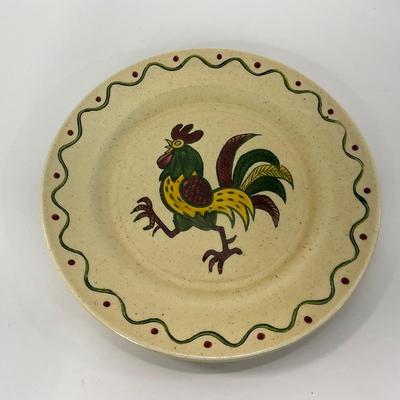 -76- DISHES | Rooster Metlox Poppytrail California Pottery | Large Plates
