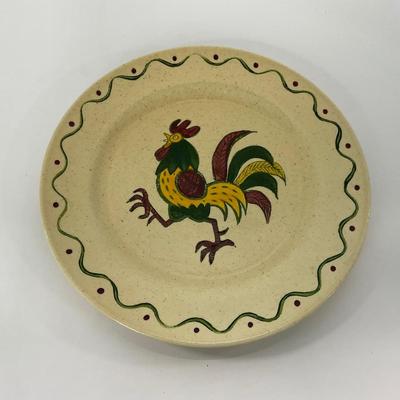 -76- DISHES | Rooster Metlox Poppytrail California Pottery | Large Plates