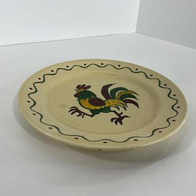 -76- DISHES | Rooster Metlox Poppytrail California Pottery | Large Plates