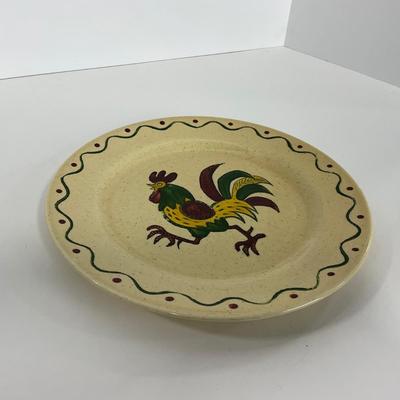 -76- DISHES | Rooster Metlox Poppytrail California Pottery | Large Plates