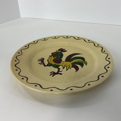 -76- DISHES | Rooster Metlox Poppytrail California Pottery | Large Plates