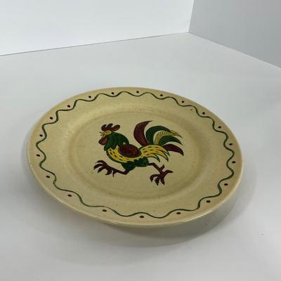 -76- DISHES | Rooster Metlox Poppytrail California Pottery | Large Plates