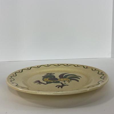 -76- DISHES | Rooster Metlox Poppytrail California Pottery | Large Plates