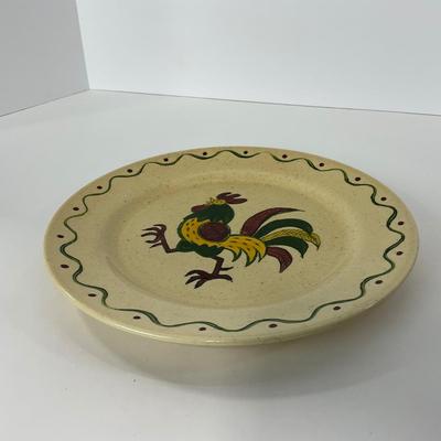 -76- DISHES | Rooster Metlox Poppytrail California Pottery | Large Plates