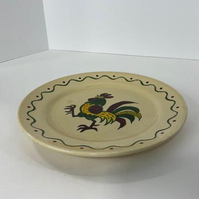 -76- DISHES | Rooster Metlox Poppytrail California Pottery | Large Plates