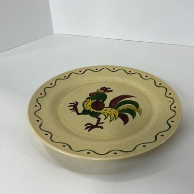 -76- DISHES | Rooster Metlox Poppytrail California Pottery | Large Plates