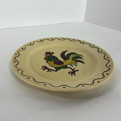 -76- DISHES | Rooster Metlox Poppytrail California Pottery | Large Plates