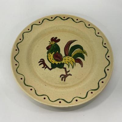 -76- DISHES | Rooster Metlox Poppytrail California Pottery | Large Plates