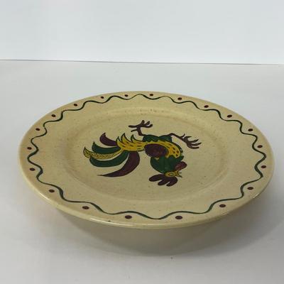 -76- DISHES | Rooster Metlox Poppytrail California Pottery | Large Plates