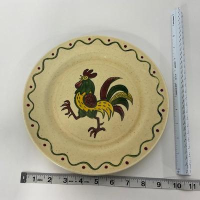 -76- DISHES | Rooster Metlox Poppytrail California Pottery | Large Plates