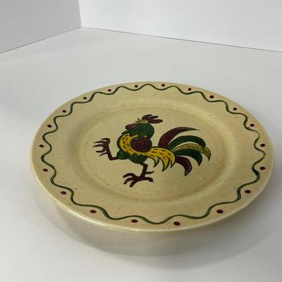 -76- DISHES | Rooster Metlox Poppytrail California Pottery | Large Plates