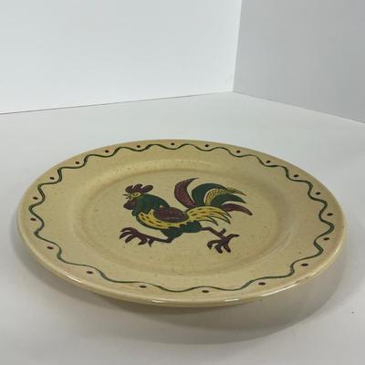 -76- DISHES | Rooster Metlox Poppytrail California Pottery | Large Plates
