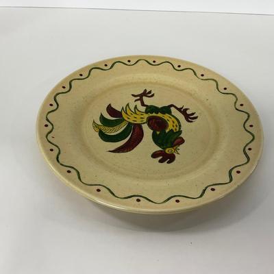 -76- DISHES | Rooster Metlox Poppytrail California Pottery | Large Plates