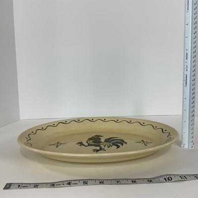 -77- DISHES | Rooster Metlox Poppytrail California Pottery | Platter