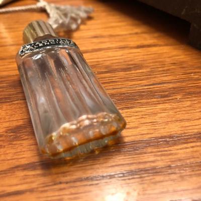 Vintage Mini Travel Chess (incomplete), Mini Balenciaga Perfume Empty Bottle & Hurdy Gurdy Wind Music Box -Lot 426