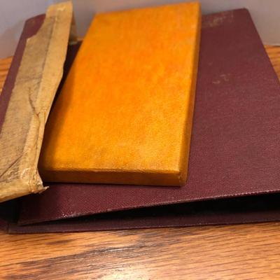 Vintage Mini Travel Chess (incomplete), Mini Balenciaga Perfume Empty Bottle & Hurdy Gurdy Wind Music Box -Lot 426