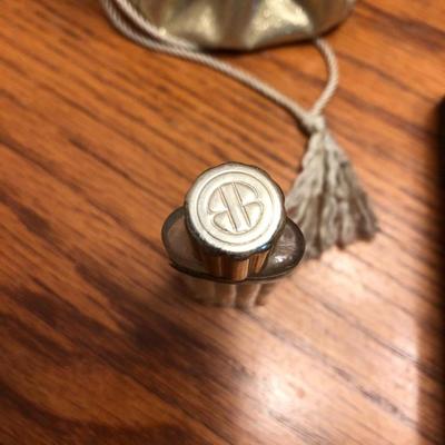 Vintage Mini Travel Chess (incomplete), Mini Balenciaga Perfume Empty Bottle & Hurdy Gurdy Wind Music Box -Lot 426