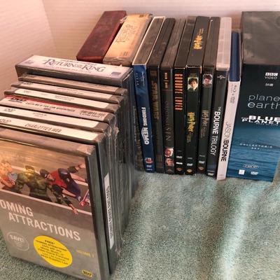 DVDs (Some New/Sealed) Lord of the Rings, Harry Potter & more -lot 428