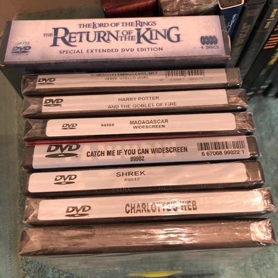 DVDs (Some New/Sealed) Lord of the Rings, Harry Potter & more -lot 428
