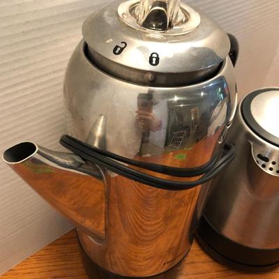 Hamilton-Beach Coffee Percolator & Electric Tea Kettle Water Boiler & Heater -Lot 432