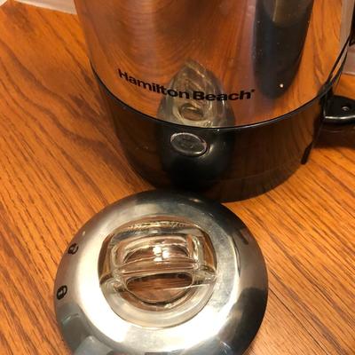 Hamilton-Beach Coffee Percolator & Electric Tea Kettle Water Boiler & Heater -Lot 432